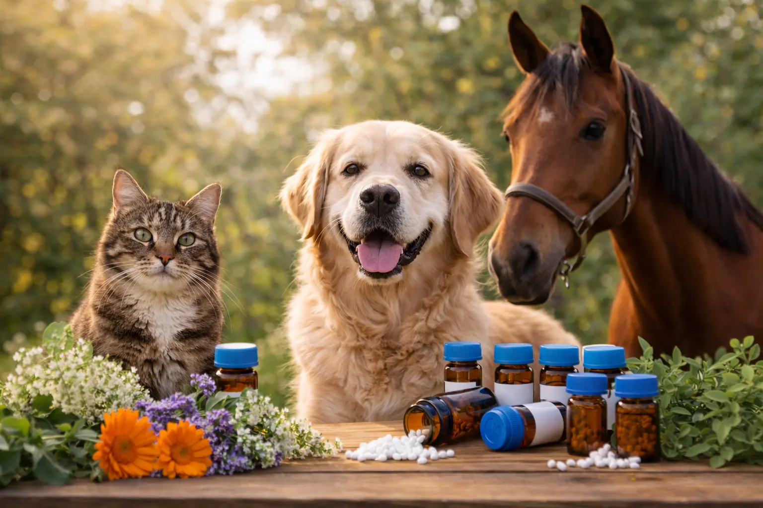 Chien chat cheval homeopathie